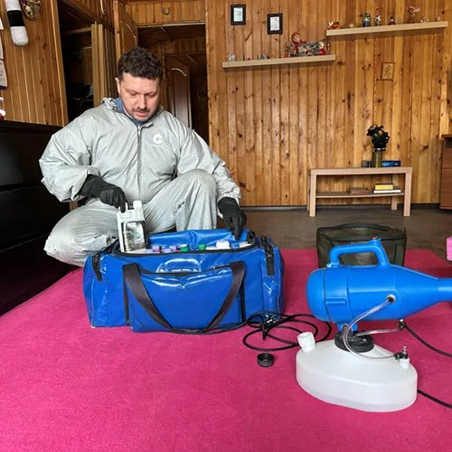 ФОТО Полное удаление ртути в помещениях в рабочем поселке Московской области Северный