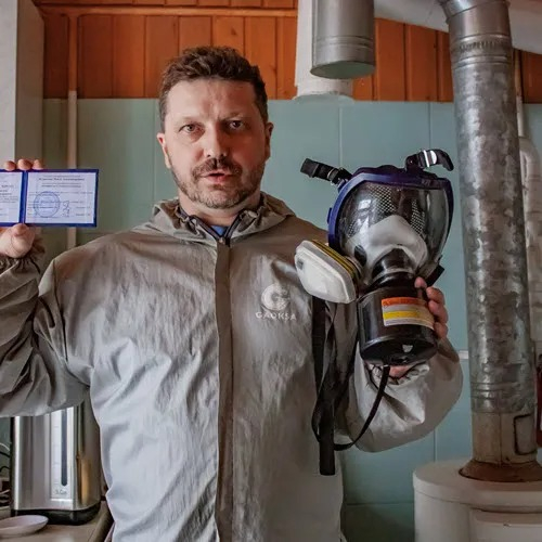 ФОТО Удаление плесени в рабочем поселке Московской области Северный